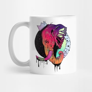 Blue Red Blend Royal Elephant Mug